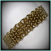 Gold Fill Catkin Bracelet.