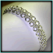 Sterling Silver Japanese Lace Bracelet 