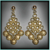 Gold Fill Semisphericals Earrings.